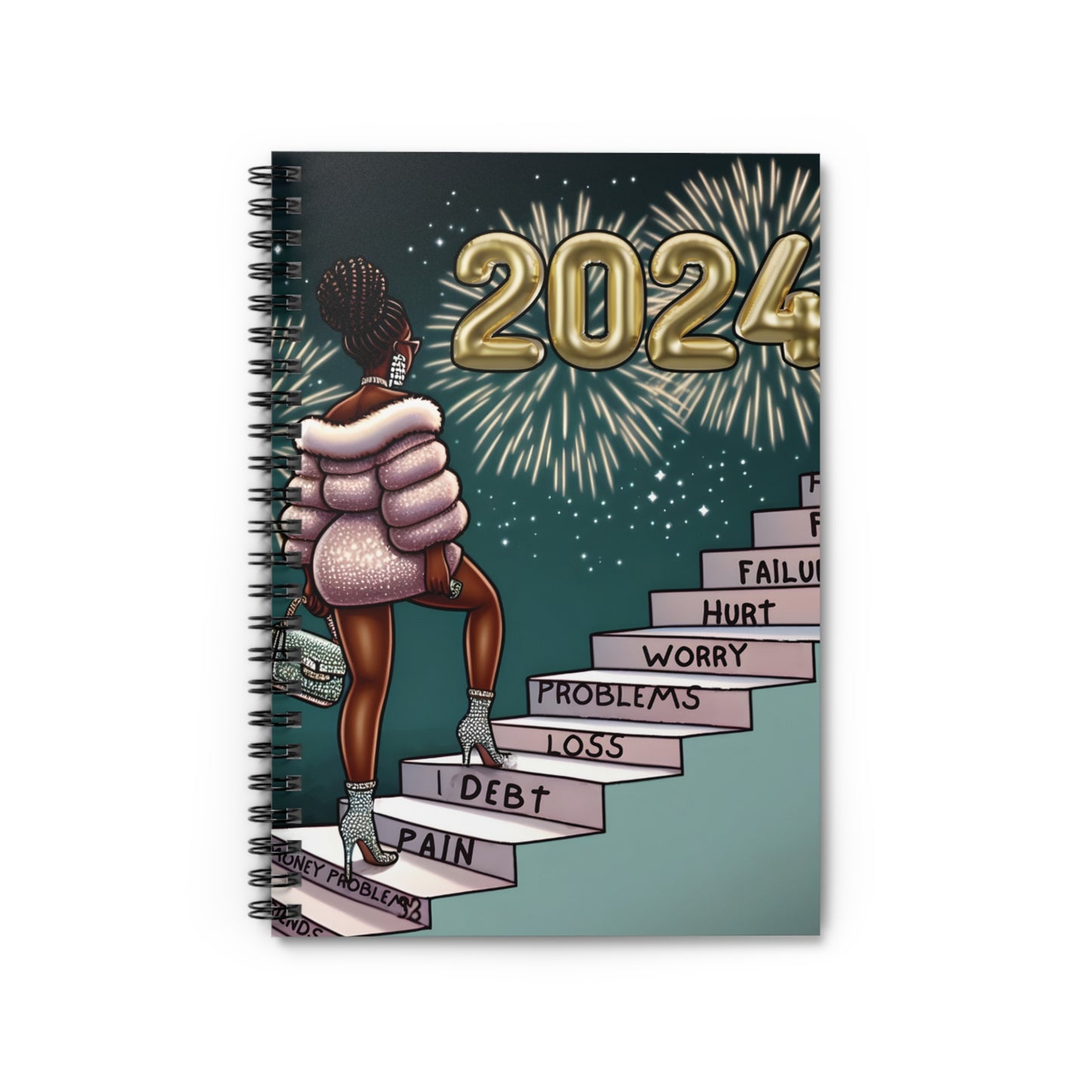 Hello 2024 Spiral Notebook - Ruled Line