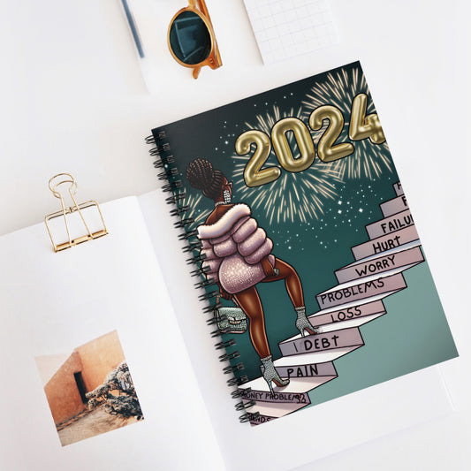 Hello 2024 Spiral Notebook - Ruled Line