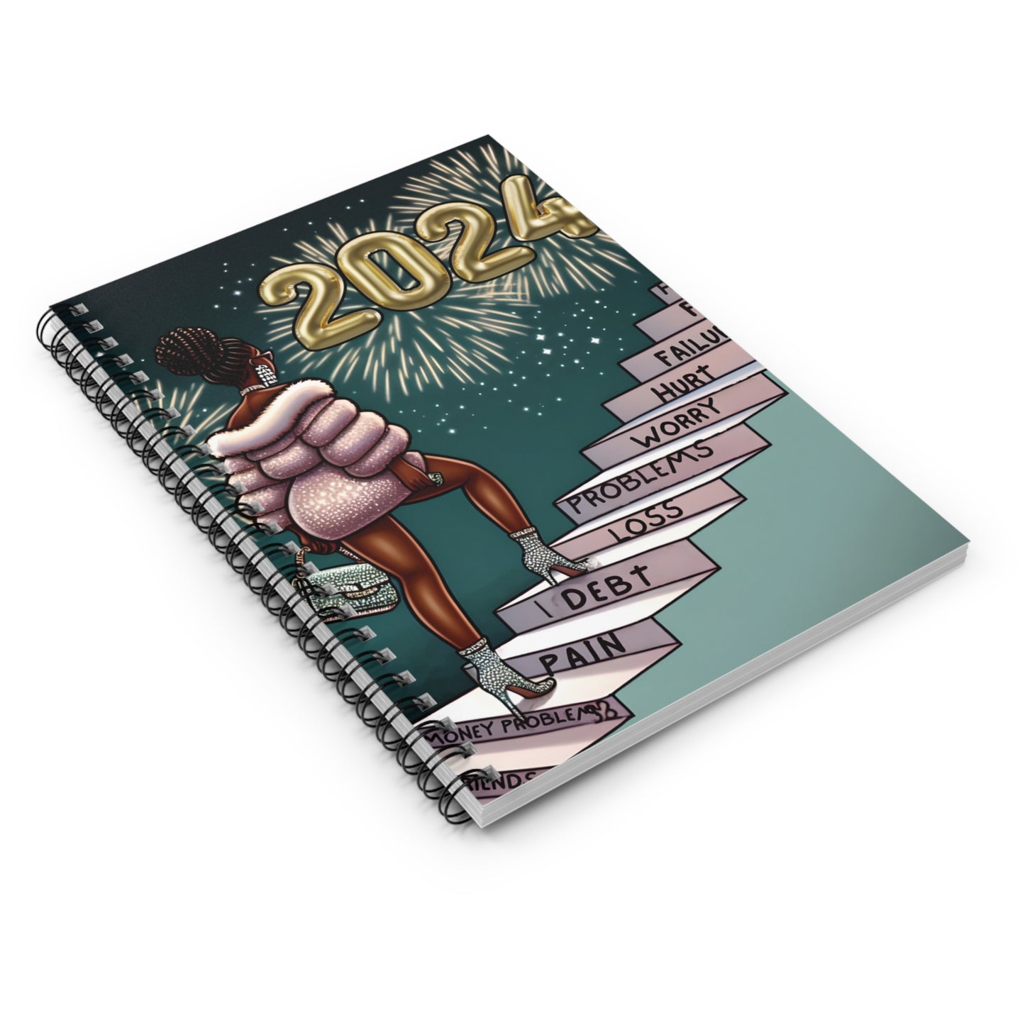 Hello 2024 Spiral Notebook - Ruled Line
