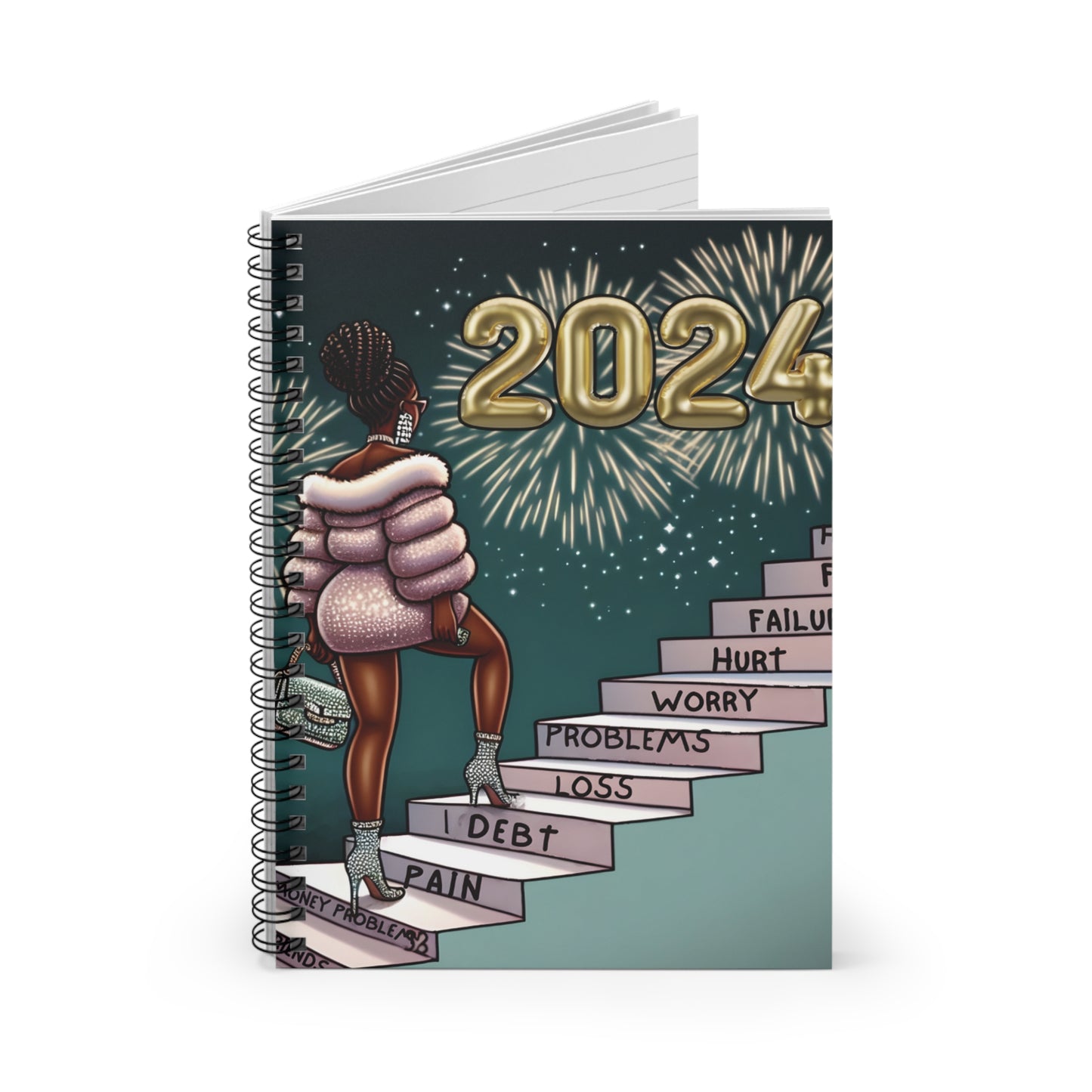 Hello 2024 Spiral Notebook - Ruled Line