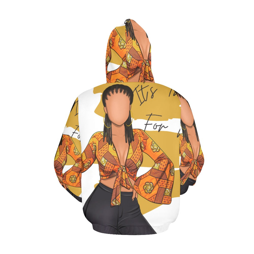 It's The Locs For Me Hoodie All Over Print Hoodie for Women (USA Size) (Model H13)