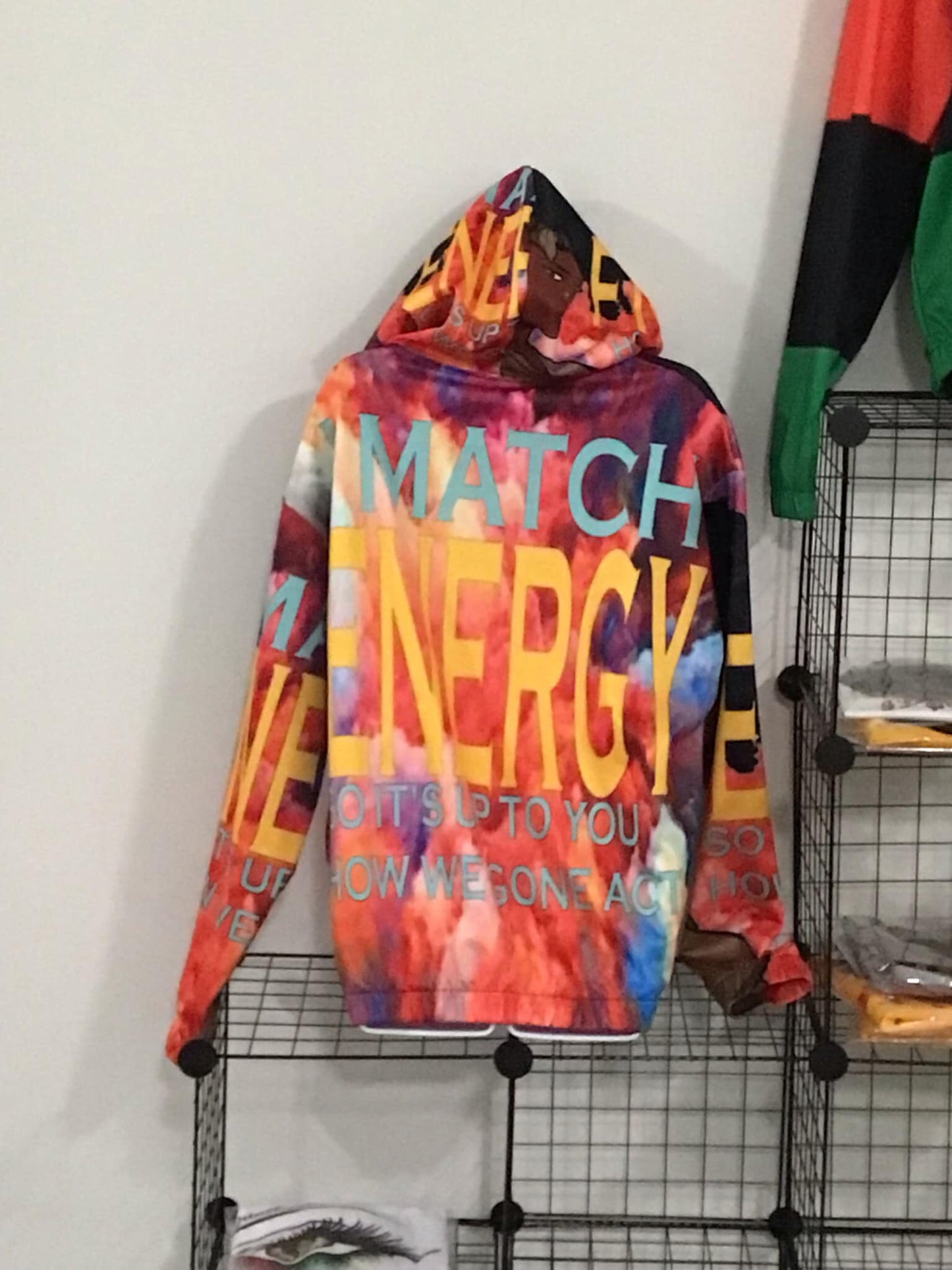 MATCH ENERGY All Over Print Hoodie for Women (USA Size) (Model H13)