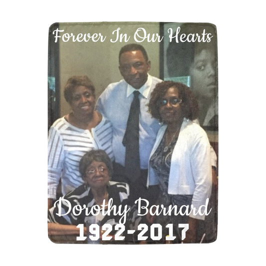 Forever In Our Hearts Memorial Blanket Ultra-Soft Micro Fleece Blanket 43"x56"